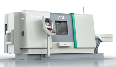 CT8   CT系列萬(wàn)能車(chē)削中心在小批量加工和中等批量加工方面表現(xiàn)卓越，因其新增加了副主軸，動(dòng)力刀具和Y軸等擴(kuò)展配置，使得CT系列萬(wàn)能車(chē)削中心能夠完成高要求的全套車(chē)銑復(fù)合復(fù)雜加工應(yīng)用。此外，CT系列萬(wàn)能車(chē)削中心集成式電主軸和快速轉(zhuǎn)換的伺服動(dòng)力刀塔，將輔助加工時(shí)間縮短了25%，從而相應(yīng)提高了生產(chǎn)率和經(jīng)濟(jì)效益。
